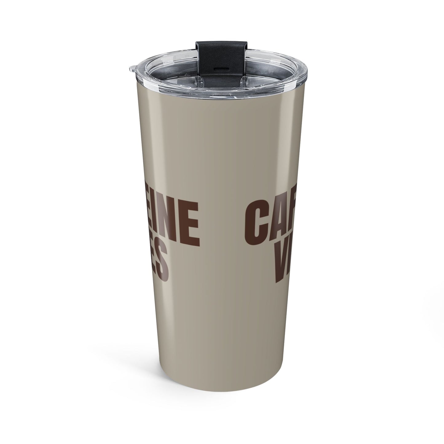 Warm Stone Caffeine Vibes 20oz Stainless Steel Tumbler | Color Coordinated Collection