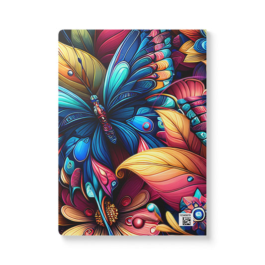 Butterfly Floral - Metamorphosis Design, A5 Lined Journal