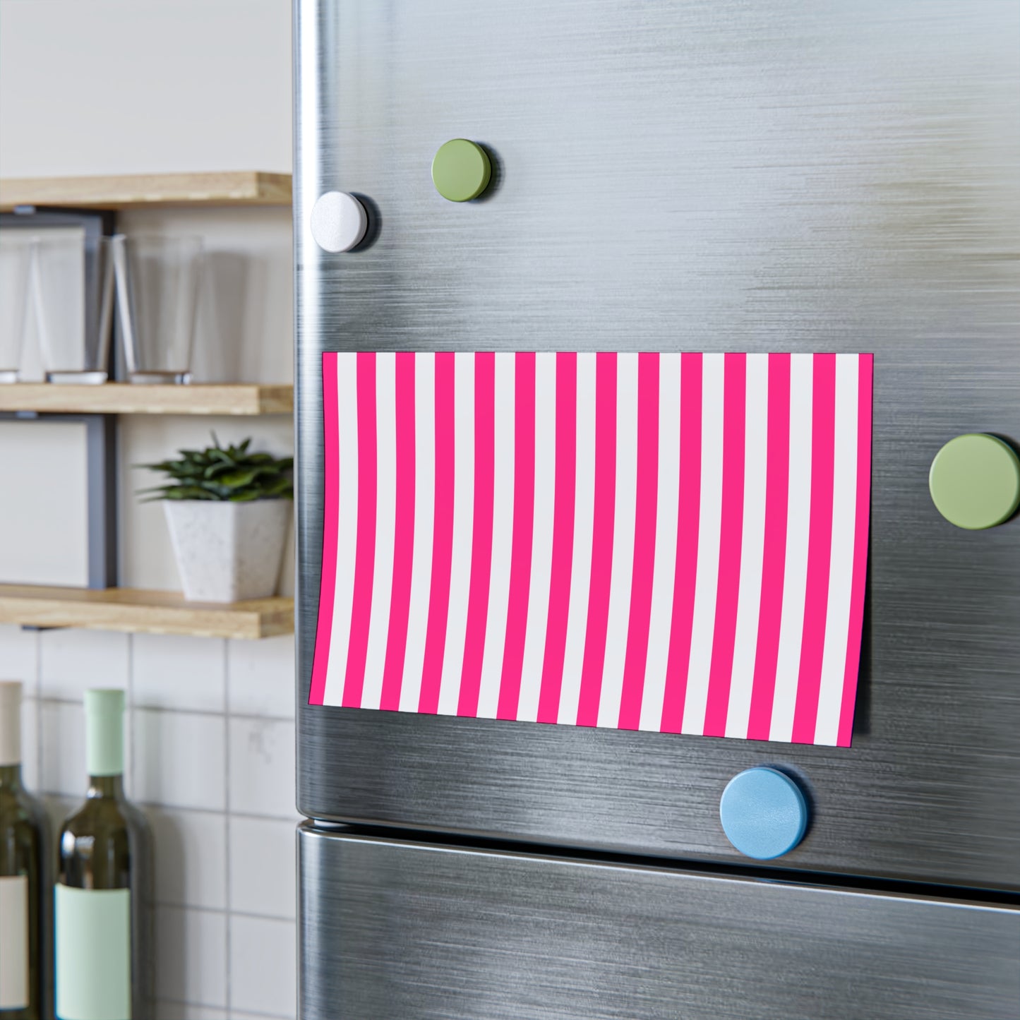 Pink Stripe Sticky Notes (7 Sizes)