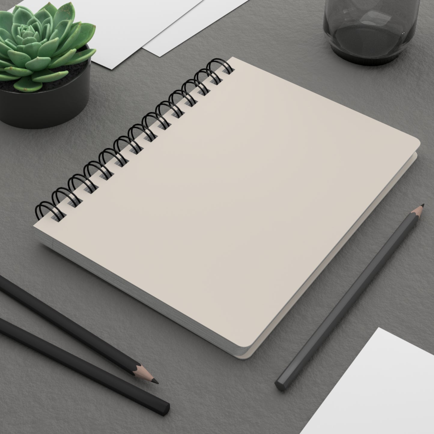 Latte Cream Spiral Lined Notebook 150 Page Journal | Coordinated Collection