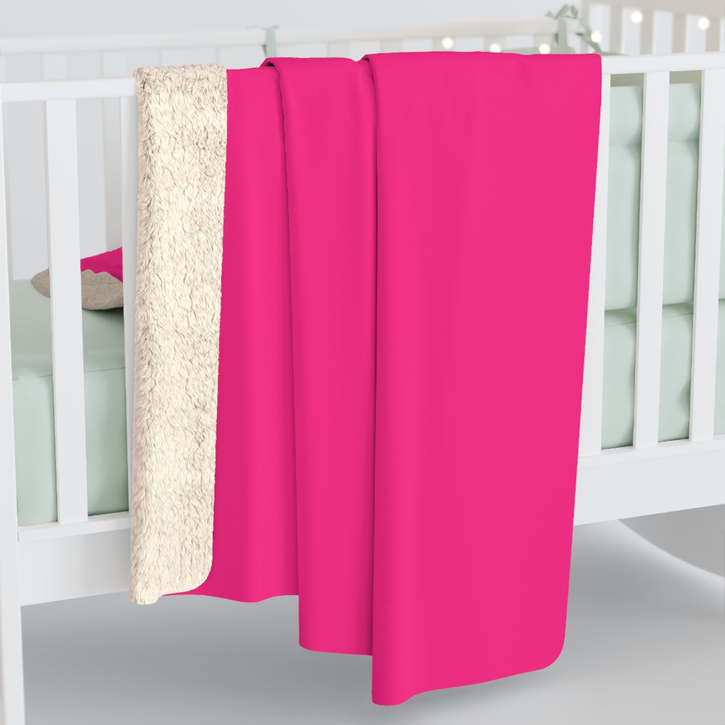 Pink Sherpa Fleece Blanket Cozy Plush Throw 3 Sizes Soft Warm Blanket