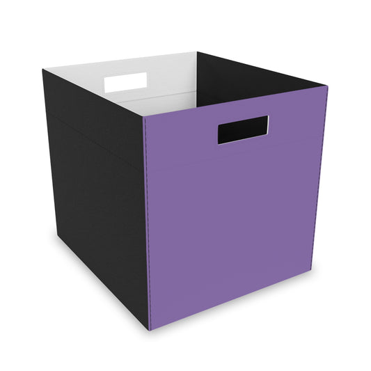 Purple Felt Storage Box Foldable Organizer Bin Home Storage Basket