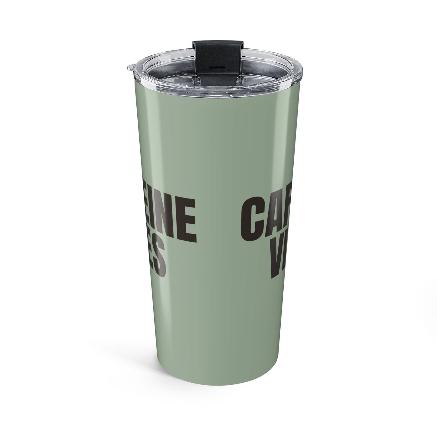 Sage Caffeine Vibes 20oz Stainless Steel Tumbler | Color Coordinated Collection