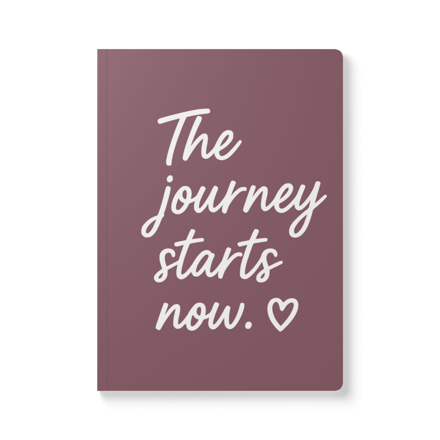 Mauve The Journey Starts Now A5 Lined Journal