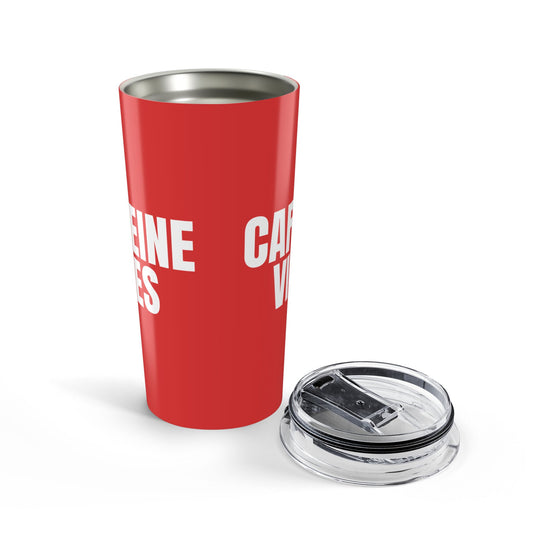 True Red Caffeine Vibes 20oz Stainless Steel Tumbler | Color Coordinated Collection