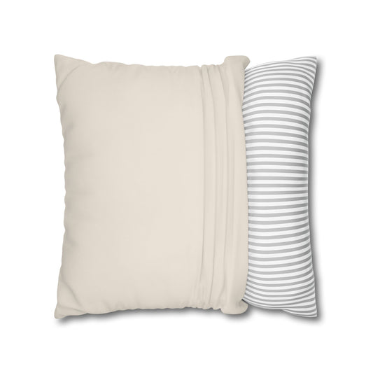 Latte Cream Canvas Pillow Cover 20x20