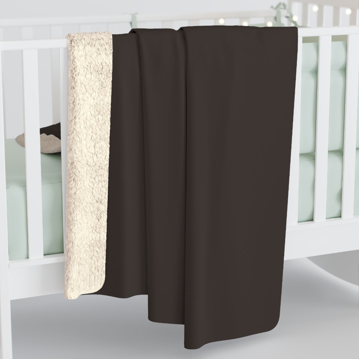 Muted Charcoal Sherpa Fleece Blanket Cozy Plush Throw 3 Sizes Soft Warm Blanket