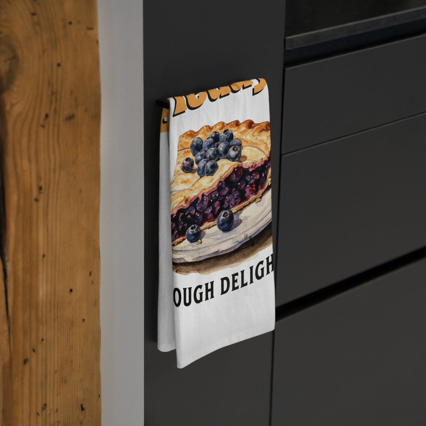 Pie Days Dough Delight Tea Towel Funny Kitchen Towel Pie Dessert Cotton Dish Towel