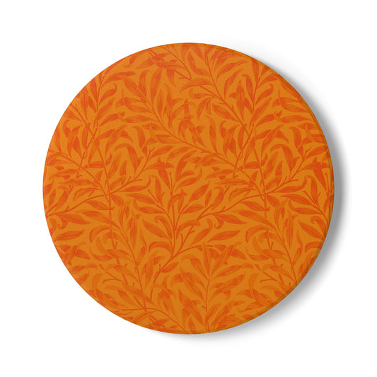 Tangerine Leaves Coaster Square or Round Color Coordinated Collection