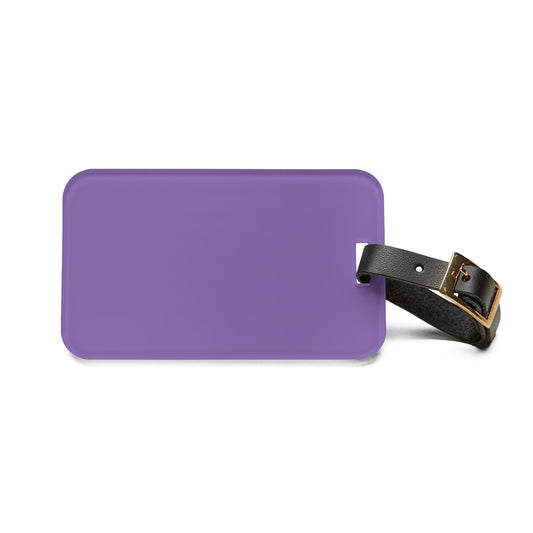 Purple Luggage Tag Acrylic Travel Tag