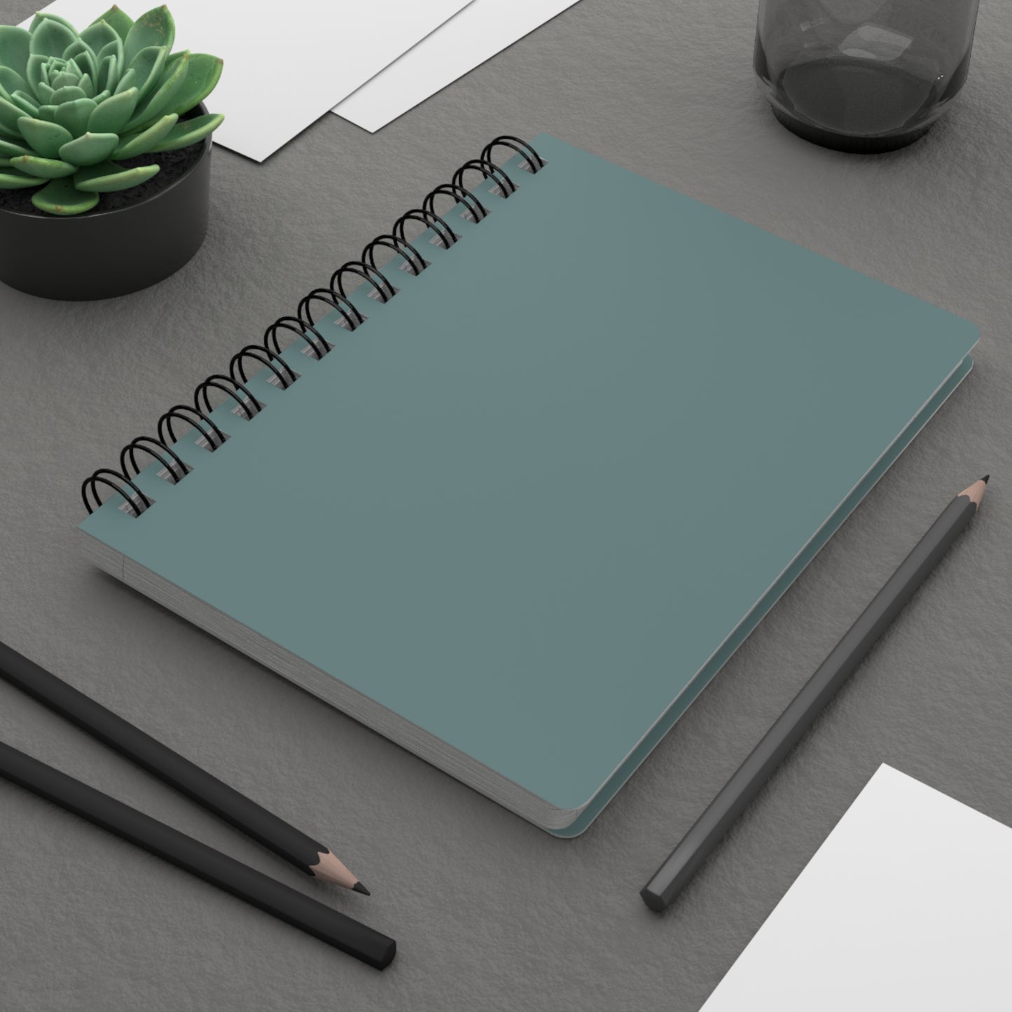 Dusty Blue Spiral Lined Notebook 150 Page Journal | Coordinated Collection