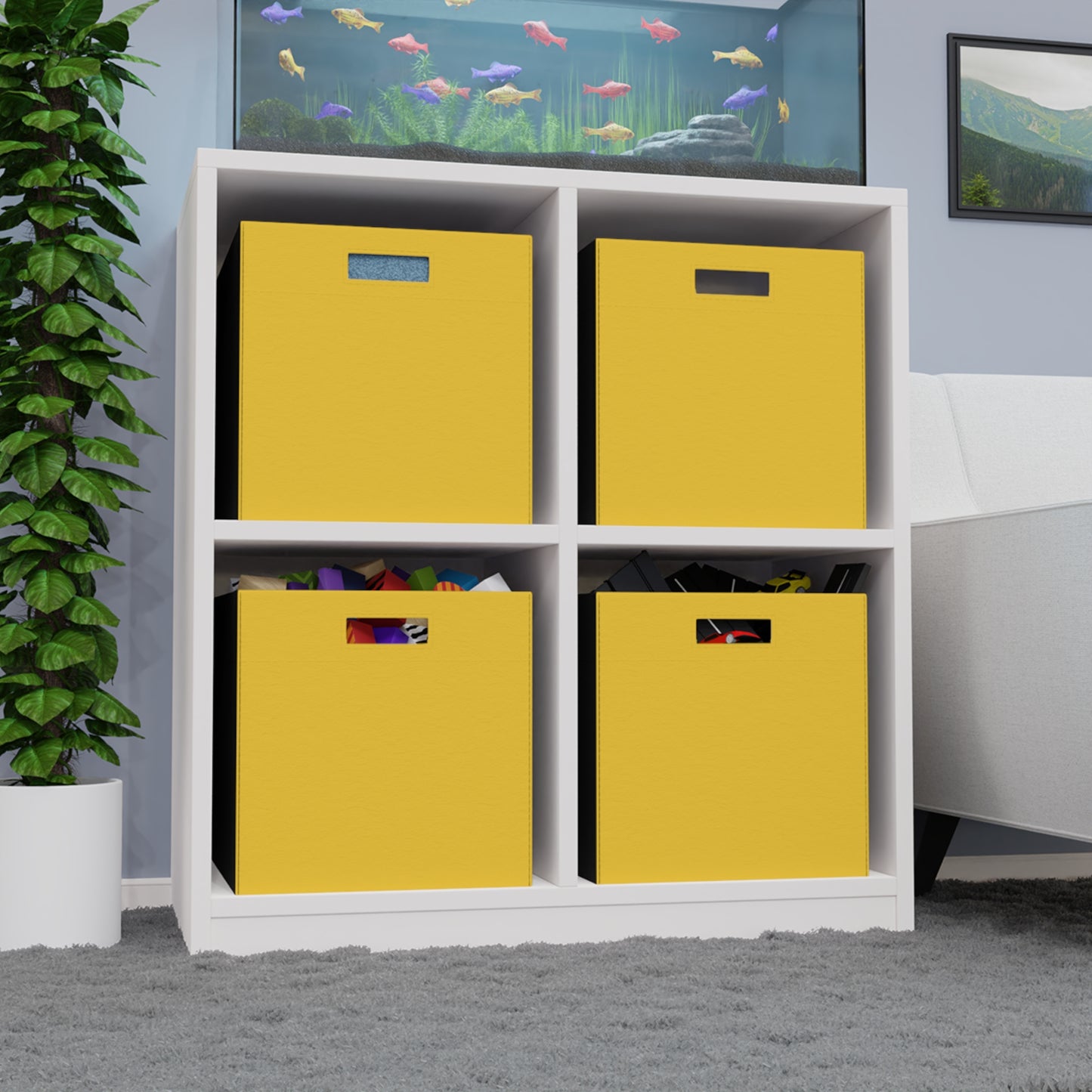 Mango Dreams Felt Storage Box Foldable Organizer Bin Home Storage Basket