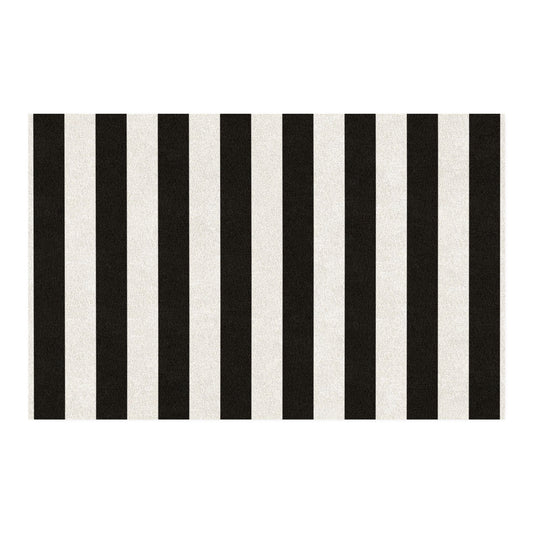 Black Stripe Area Rug 36 x 55