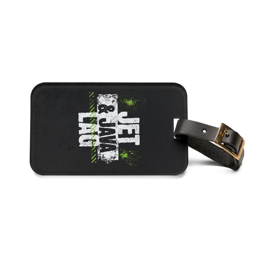 Jet Lag and Java Luggage Tag Acrylic Travel Tag