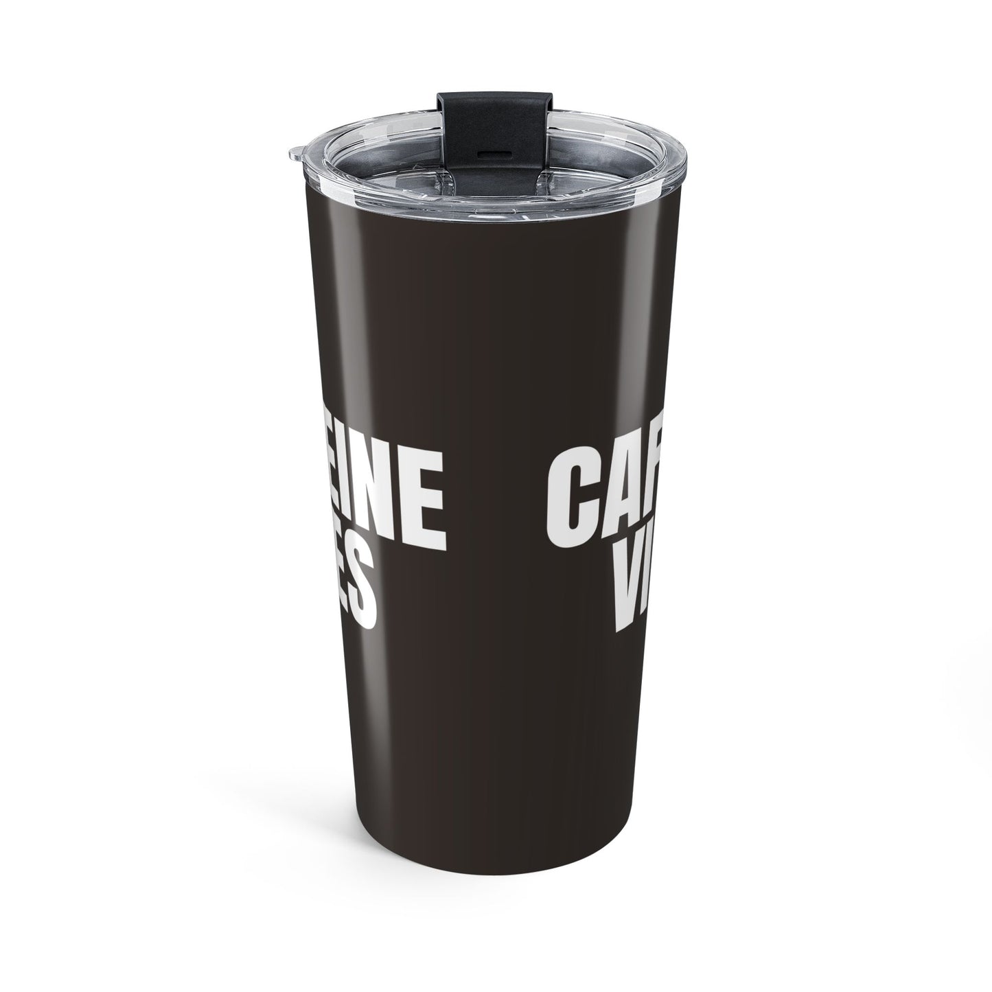 Muted Charcoal Caffeine Vibes 20oz Stainless Steel Tumbler | Color Coordinated Collection