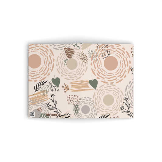 Neutral Flow Note Cards Minimal Botanical Stationery Set