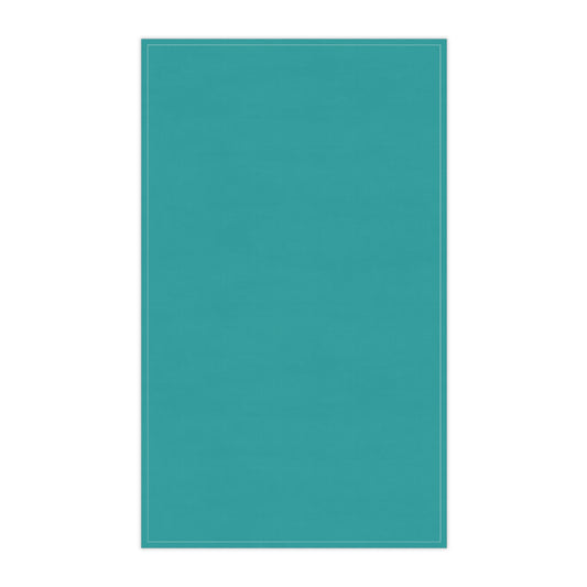 Deep Aqua Cotton Twill Tea Towel 18 x 30