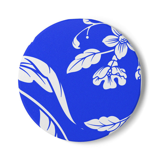 Periwinkle Floral Ceramic Coaster Coordinated Collection