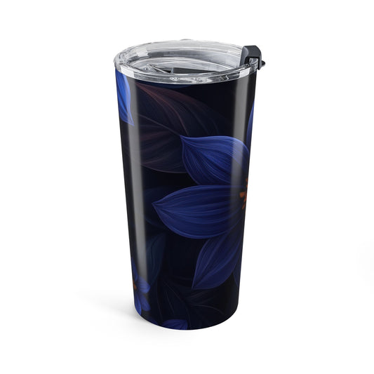 Blue Floral Heaven 20 oz Stainless Steel Tumbler