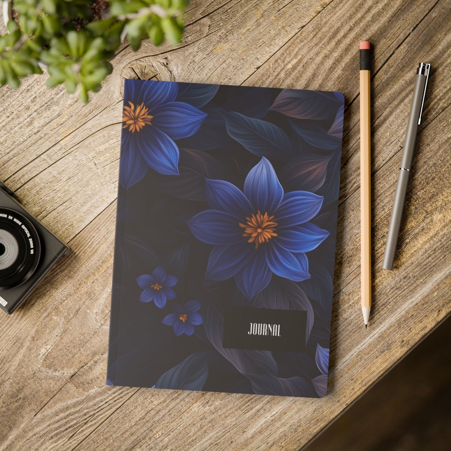 Blue Floral Heaven A5 Lined Journal