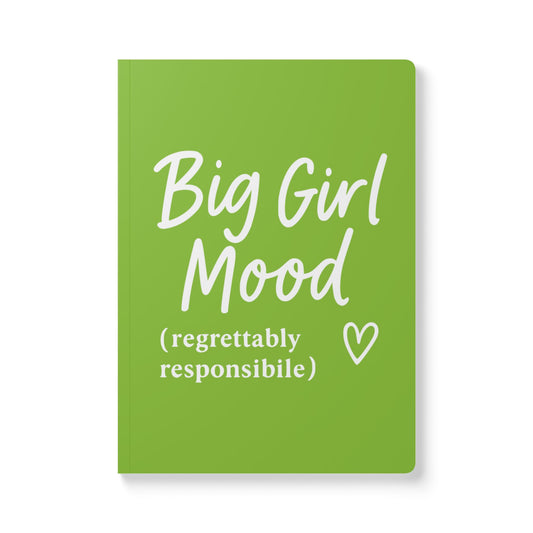 Muted Lime Big Girl Mood A5 Lined Journal