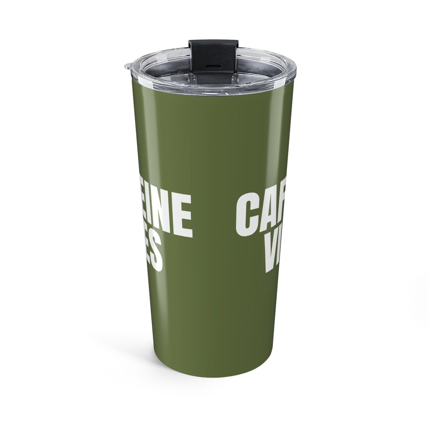 Olive Caffeine Vibes 20oz Stainless Steel Tumbler | Color Coordinated Collection