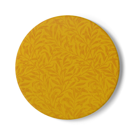 Honey Yellow Leaves Coaster Square or Round Color Coordinated Collection