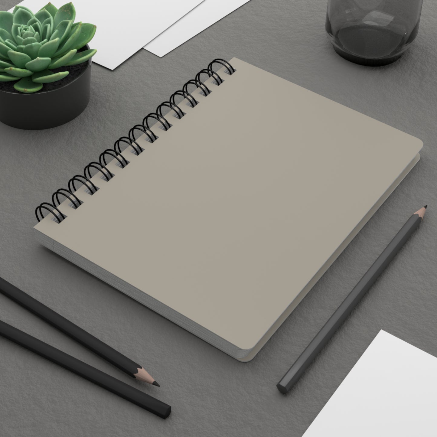 Warm Stone Spiral Lined Notebook 150 Page Journal | Coordinated Collection