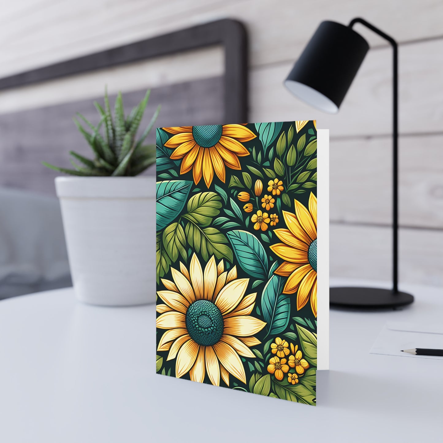 Sunflower Grove Note Card