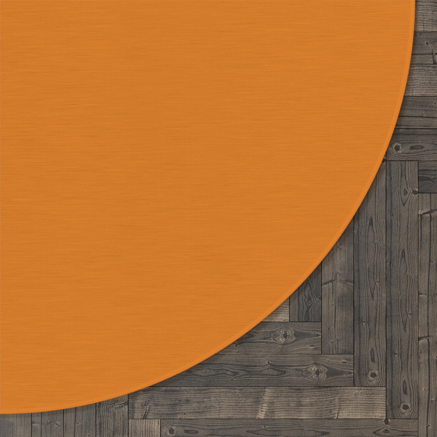 Tangerine Round Rug 60 Inch Floor Rug Minimal Home Decor Living Room Rug