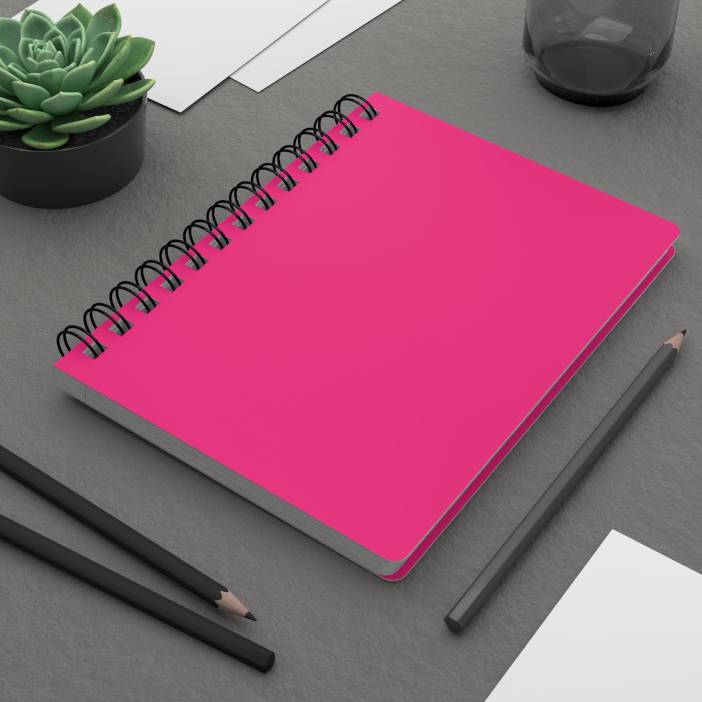 Pink Spiral Lined Notebook 150 Page Journal | Coordinated Collection