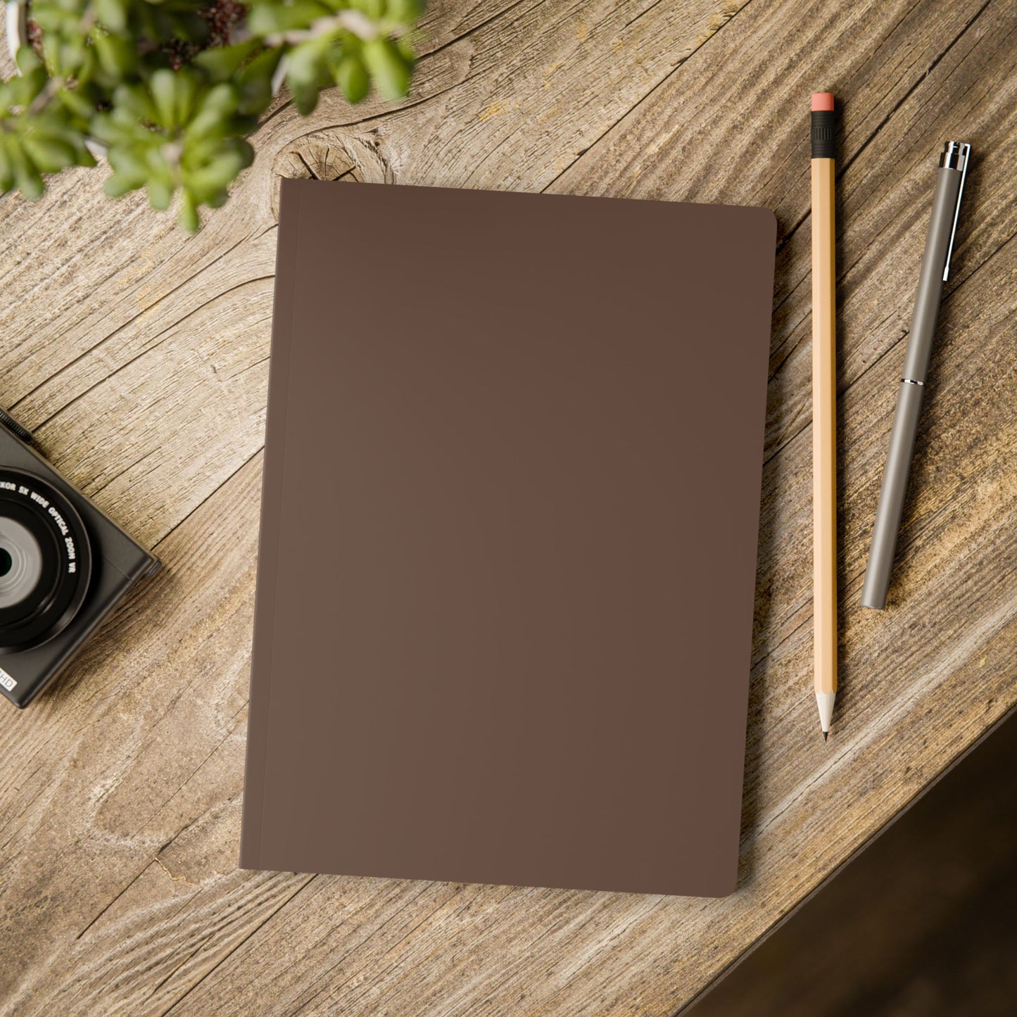 Chocolate Brown Color Coordinated Collection A5 Lined Journal
