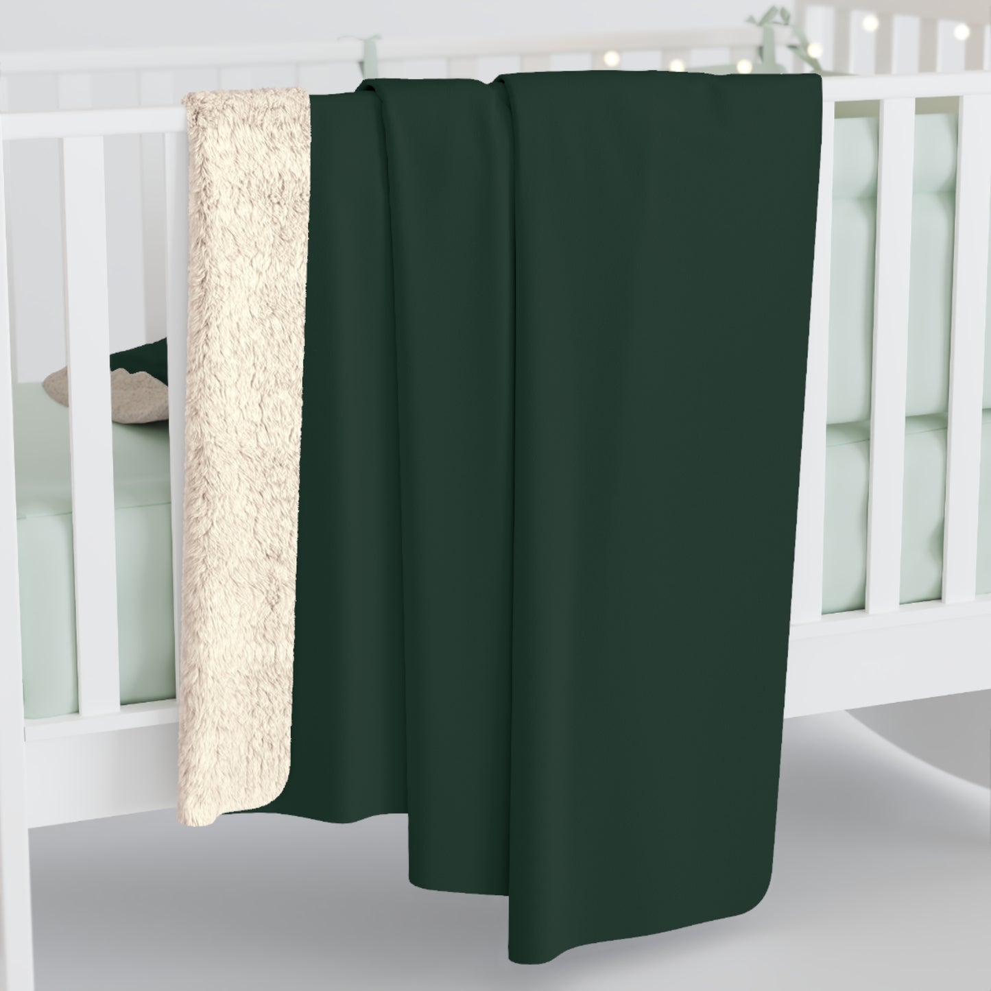 Forest Sherpa Fleece Blanket Cozy Plush Throw 3 Sizes Soft Warm Blanket