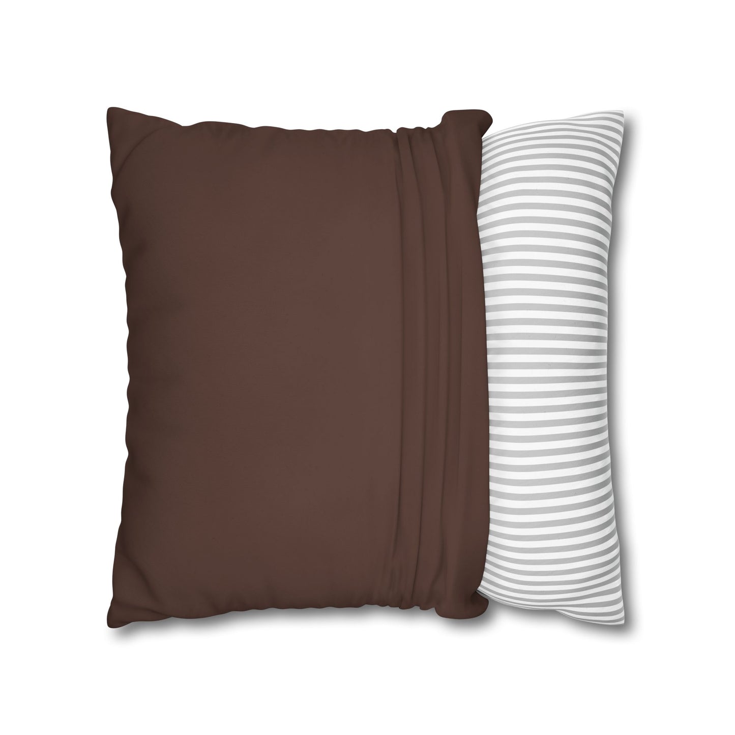 Chocolate Brown Canvas Pillow Cover 20x20