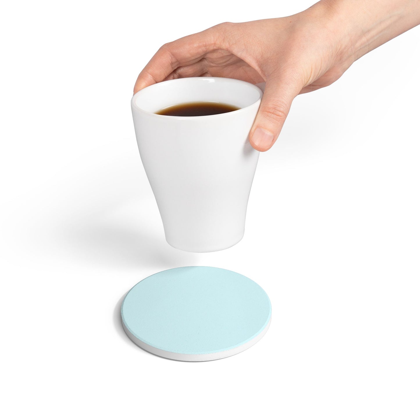 Ocean Blue Ceramic Coaster Round or Square | Coordinated Collection