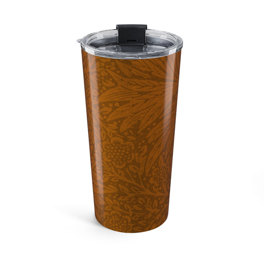 Saddle Tan Botanical Bloom 20oz Tumbler Insulated Travel Mug
