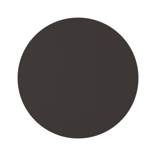 Muted Charcoal Coordinated Round Rug 60 Inch Floor Rug Minimal Home Decor Living Room Rug