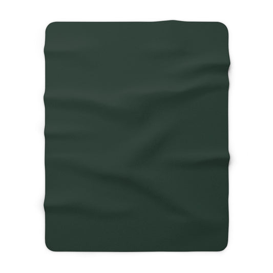 Forest Sherpa Fleece Blanket Cozy Plush Throw 3 Sizes Soft Warm Blanket