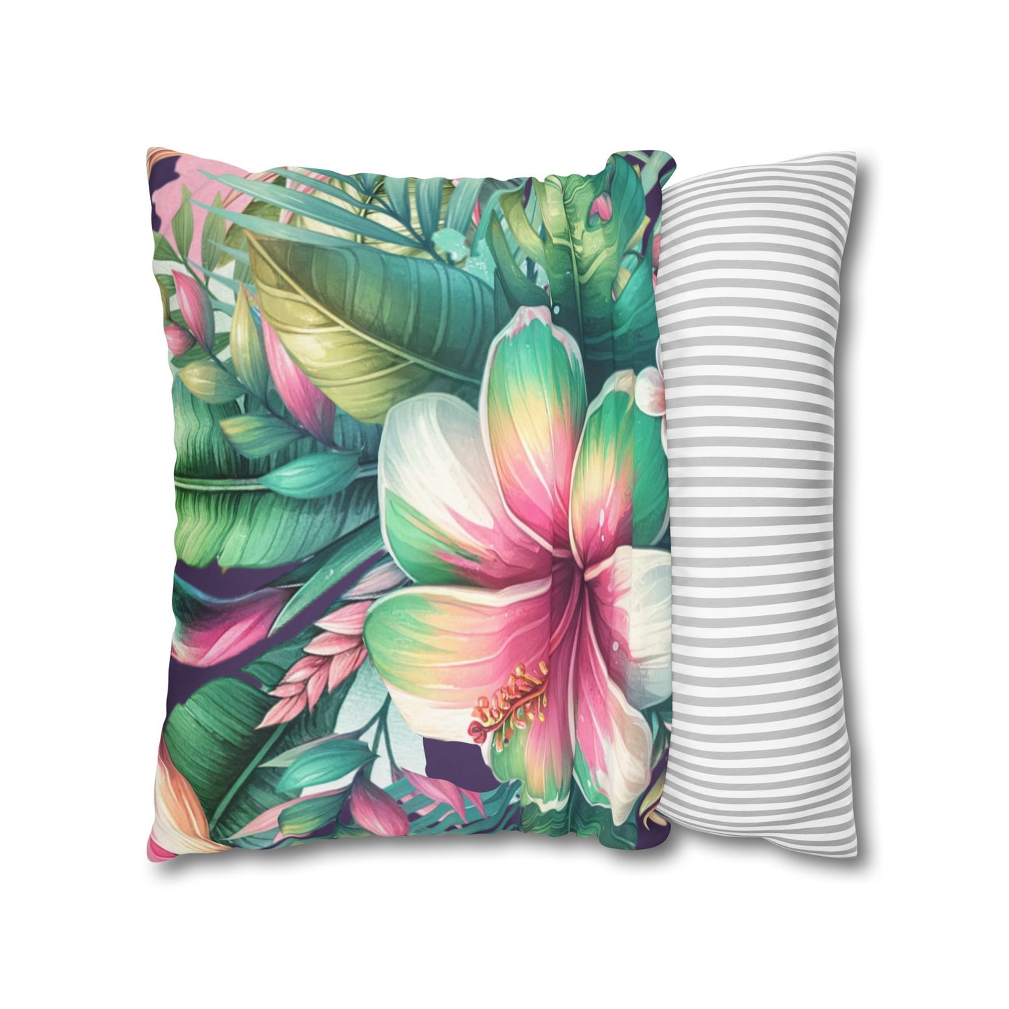 Paradise in Full Bloom Canvas Pillow Cover 20x20