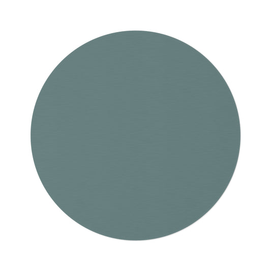 Dusty Blue Coordinated Round Rug 60 Inch Floor Rug Minimal Home Decor Living Room Rug