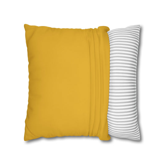 Honey Yellow Canvas Pillow Cover 20x20