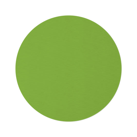 Muted Lime Coordinated Round Rug 60 Inch Floor Rug Minimal Home Decor Living Room Rug