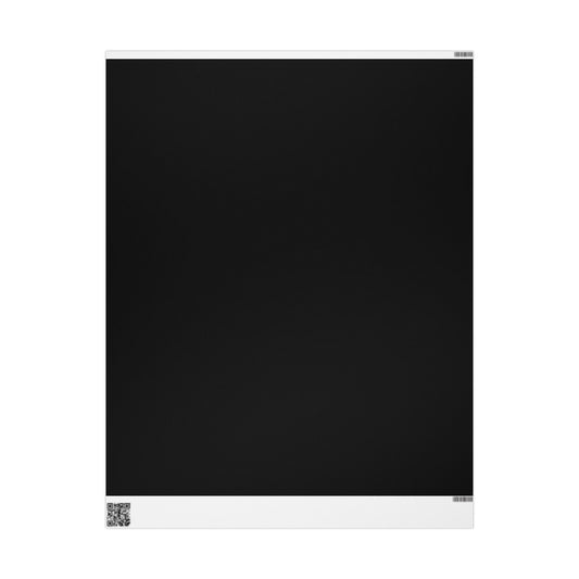 Black Wrapping Paper Matte or Glossy Gift Wrap 3 Sizes Fine Art Paper
