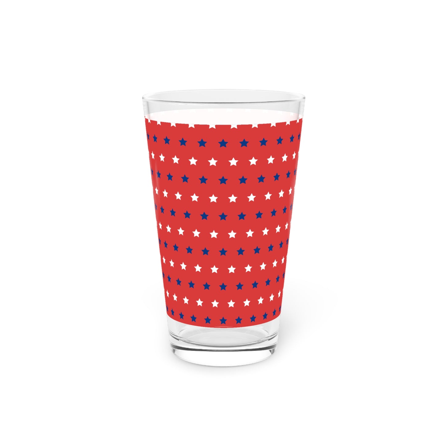 Red, White and Blue Stars Pint Glass, 16oz