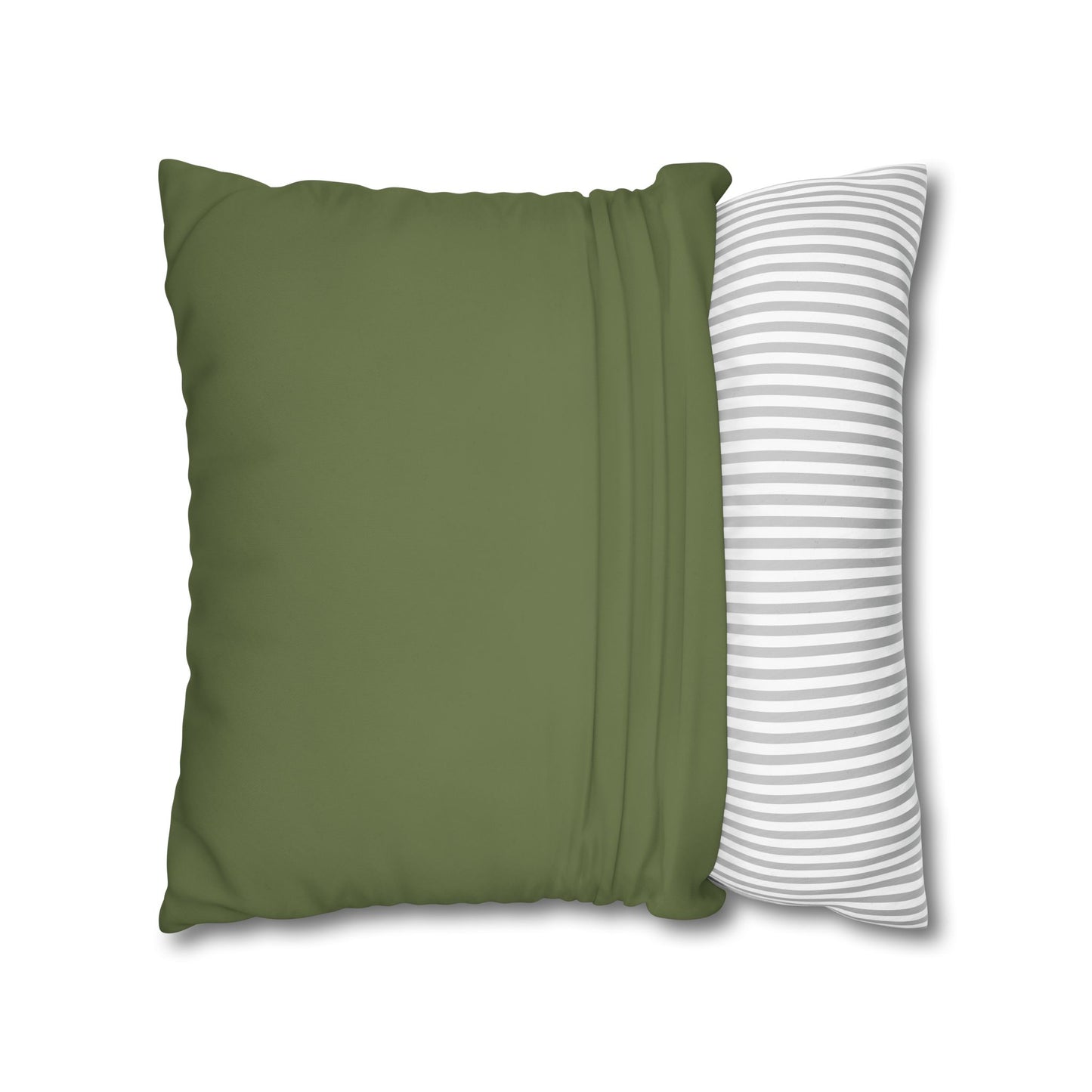 Olive Canvas Pillow Cover 20x20