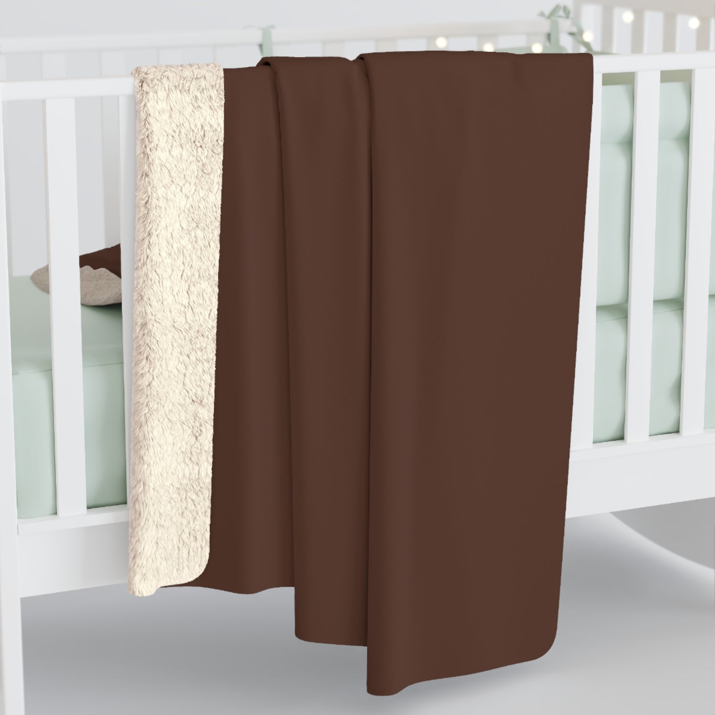 Chocolate Brown Sherpa Fleece Blanket Cozy Plush Throw 3 Sizes Soft Warm Blanket