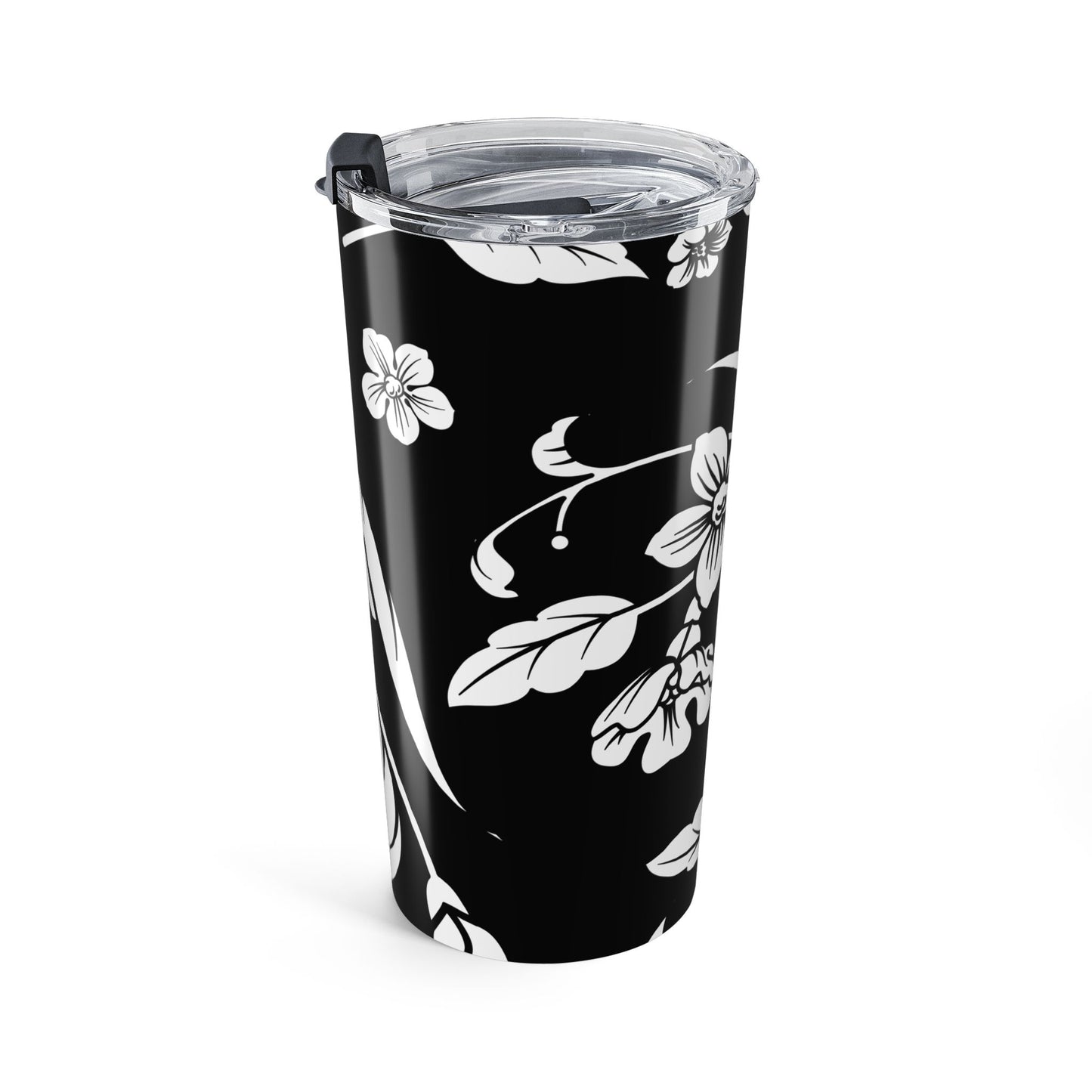 Black Floral 20oz Stainless Steel Tumbler | Coordinated Collection