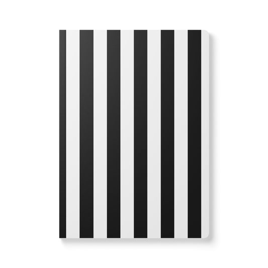 Black Stripe A5 Lined Journal, 100 or 200 pages