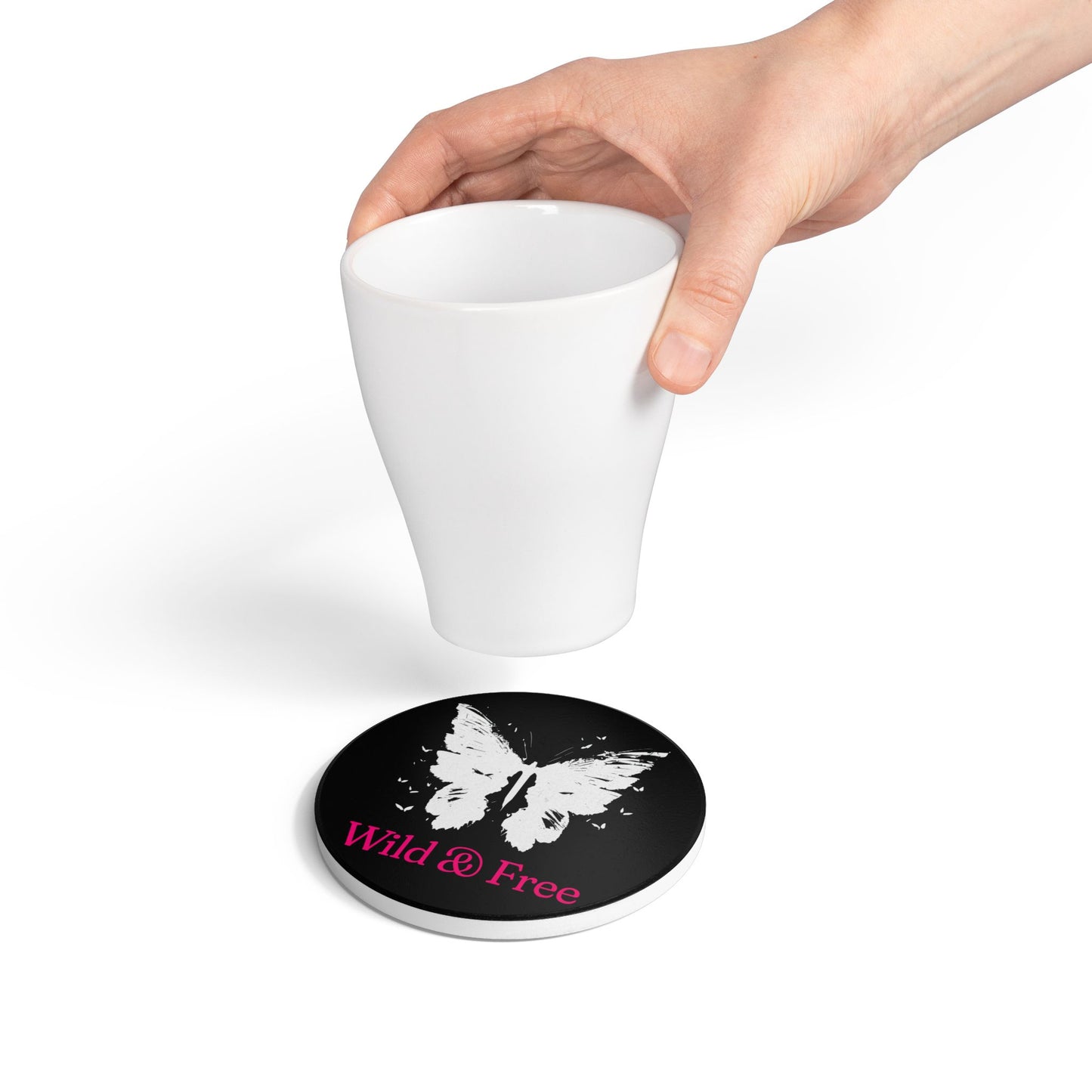 Wild & Free Butterfly Drink Coaster