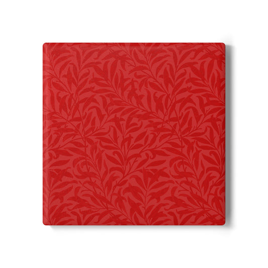 True Red Leaves Coaster Square or Round Color Coordinated Collection